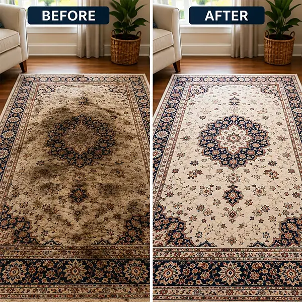 Rugs Cleaning before and after