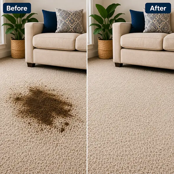Stain Removal before and after